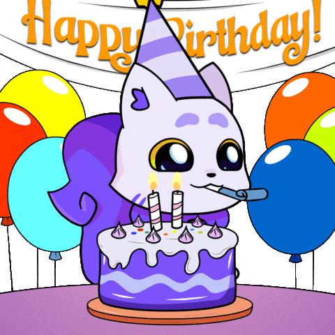 Happy Birthday Party GIF by Lucky Kat Studios
