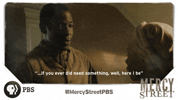 in love friendship GIF by Mercy Street PBS