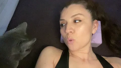 Cat Lady Love GIF