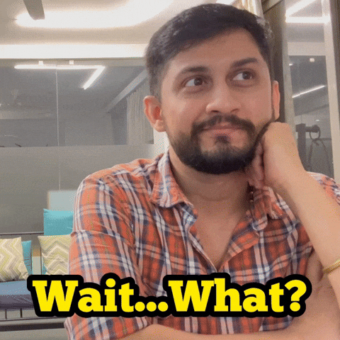 Surprised Wait What GIF by Digital Pratik