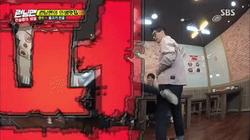 Kicking Running Man GIF