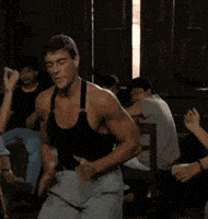 Jean Claude Van Damme Reaction GIF