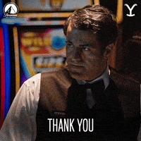 Paramount Network Thank You GIF by Yellowstone
