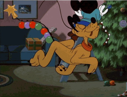 Decorating Merry Christmas GIF