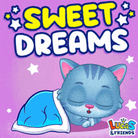 Good Night Comfort GIF by Lucas and Friends by RV AppStudios