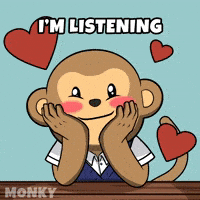 Tell Me Love GIF by Wise Monkey Meme