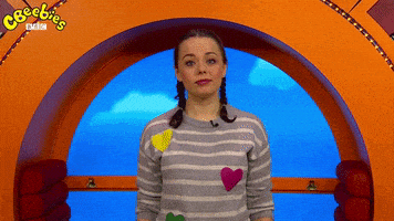 Bbc Shrug GIF by CBeebies HQ