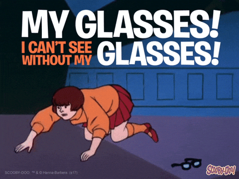 Giphy - Cartoon Glasses GIF by Scooby-Doo