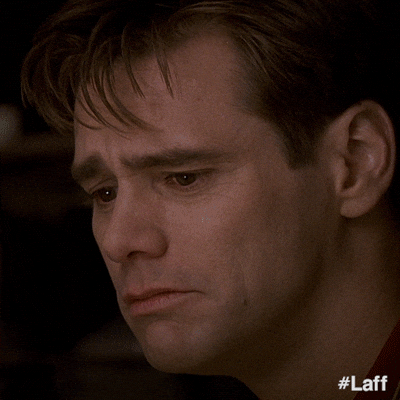 Giphy - Sad Jim Carrey GIF by Laff