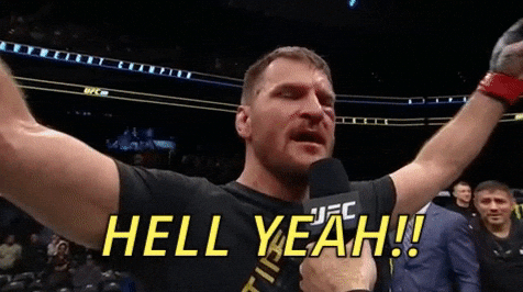 Giphy - Excited Hell Yeah GIF by UFC