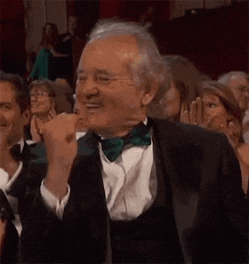 Giphy - Excited Bill Murray GIF by MOODMAN