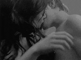 black and white love GIF