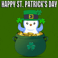St Patricks Day Celebration GIF by Pudgy Penguins