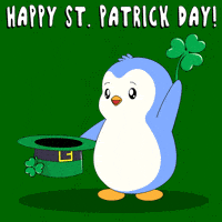 St Patricks Day Penguin GIF by Pudgy Penguins