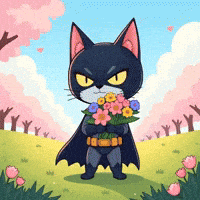 Cat Flowers GIF by CATBAT