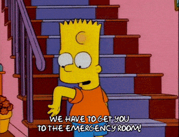bart simpson arm GIF
