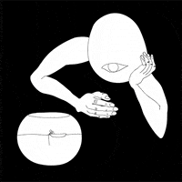 sad black and white GIF by Ghostqiao