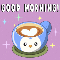 Happy Good Morning GIF by Pudgy Penguins Happy Good Morning GIF by Pudgy Penguins
