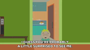 surprised butters stotch GIF by South Park 