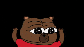 Bear Raising GIF by Bobo Memes