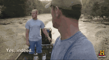 swamp people yes GIF