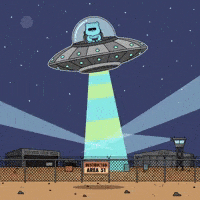 Abducting Sci Fi GIF by Kanpai Pandas