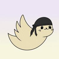 Flying Big Eyes GIF by Sappy Seals Community