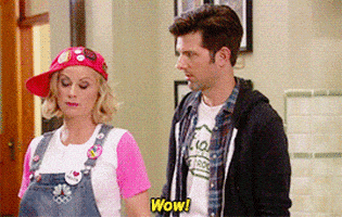 Parks And Recreation Wow GIF