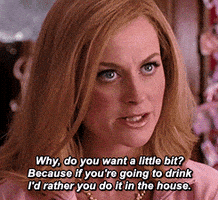mean girls drinking GIF