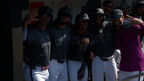 Celebrate Home Run GIF by New York Mets