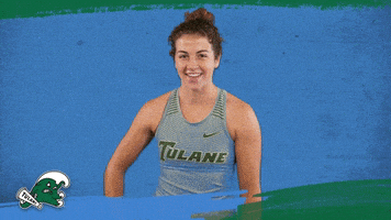 Track And Field Tulane GIF by GreenWave