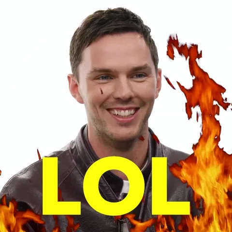 Nicholas Hoult Lol GIF