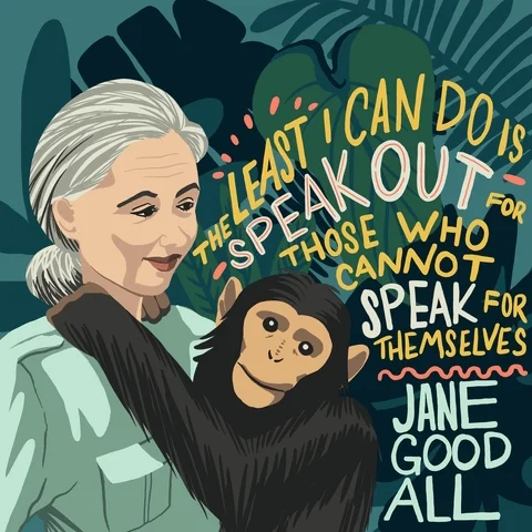 Speak Out Jane Goodall GIF