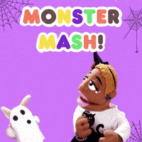 Monster Mash Cat GIF
