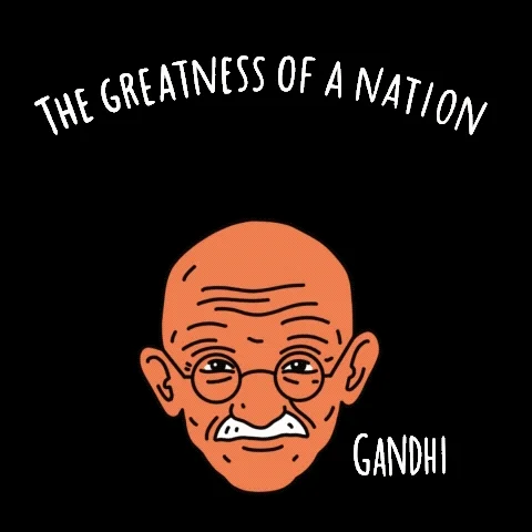 Mahatma Gandhi Help GIF