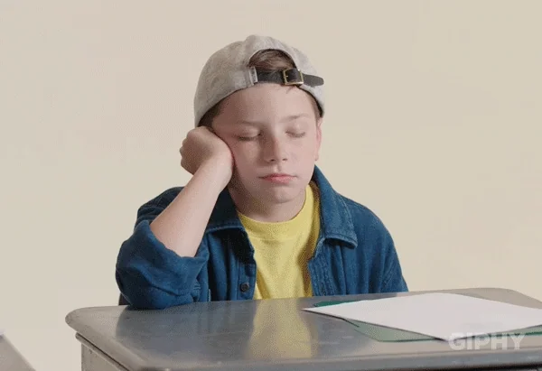 Tired Back To School GIF