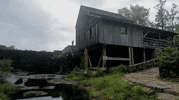 river water wheel GIF by Jerology