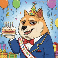 Celebrate Happy Birthday GIF by Doge Pound