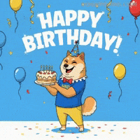 Celebrating Happy Birthday GIF by Doge Pound