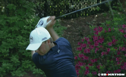 Gary Woodland swinging a golf club