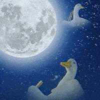 Summer Floating GIF by Aflac Duck
