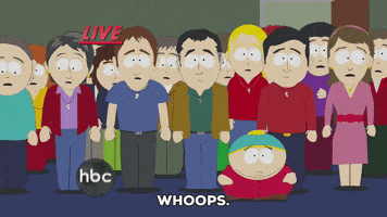 eric cartman mistake GIF by South Park 