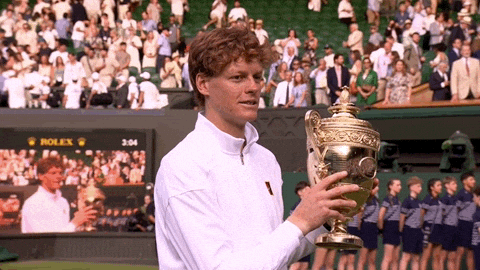 Giphy - Jannik Sinner GIF by Wimbledon