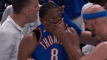 Oklahoma City Thunder Tears GIF by NBA