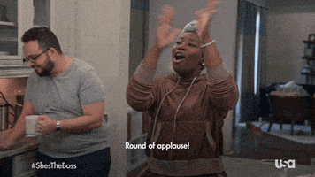 Shes The Boss Applause GIF by USA Network