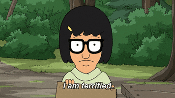Scared Tina Belcher GIF by Bob's Burgers