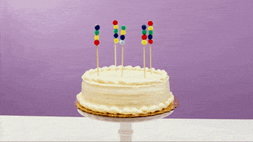 happy birthday cakes GIF by evite