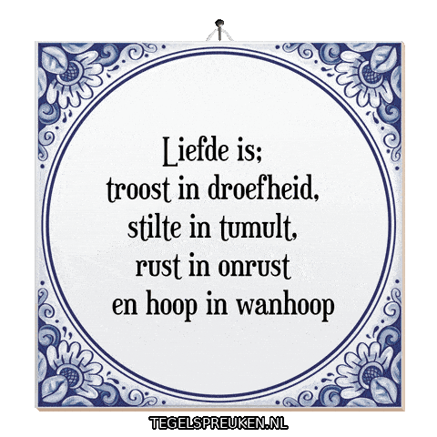 Hoop Rust Sticker by Tegelspreuken.nl