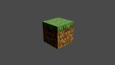AlphaMC giphyupload 3d minecraft rotating block GIF