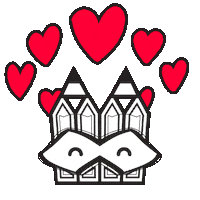 Happy I Love You Sticker by Stamatia Alexaki